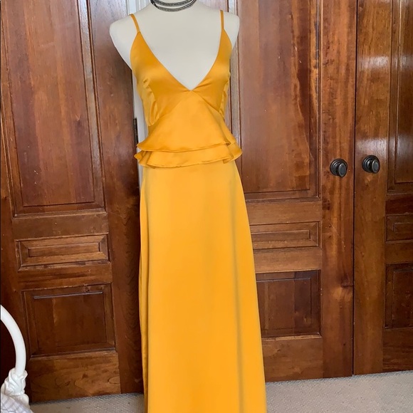 Nasty Gal Dresses & Skirts - Nash Gal mustard Yellow dress gown new with tags